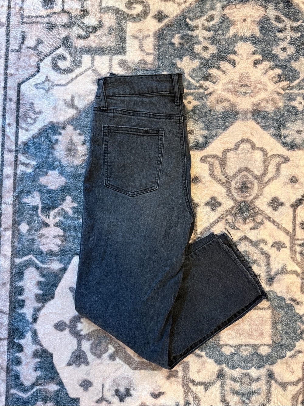Rewash Straight Leg Black Baggy Jeans